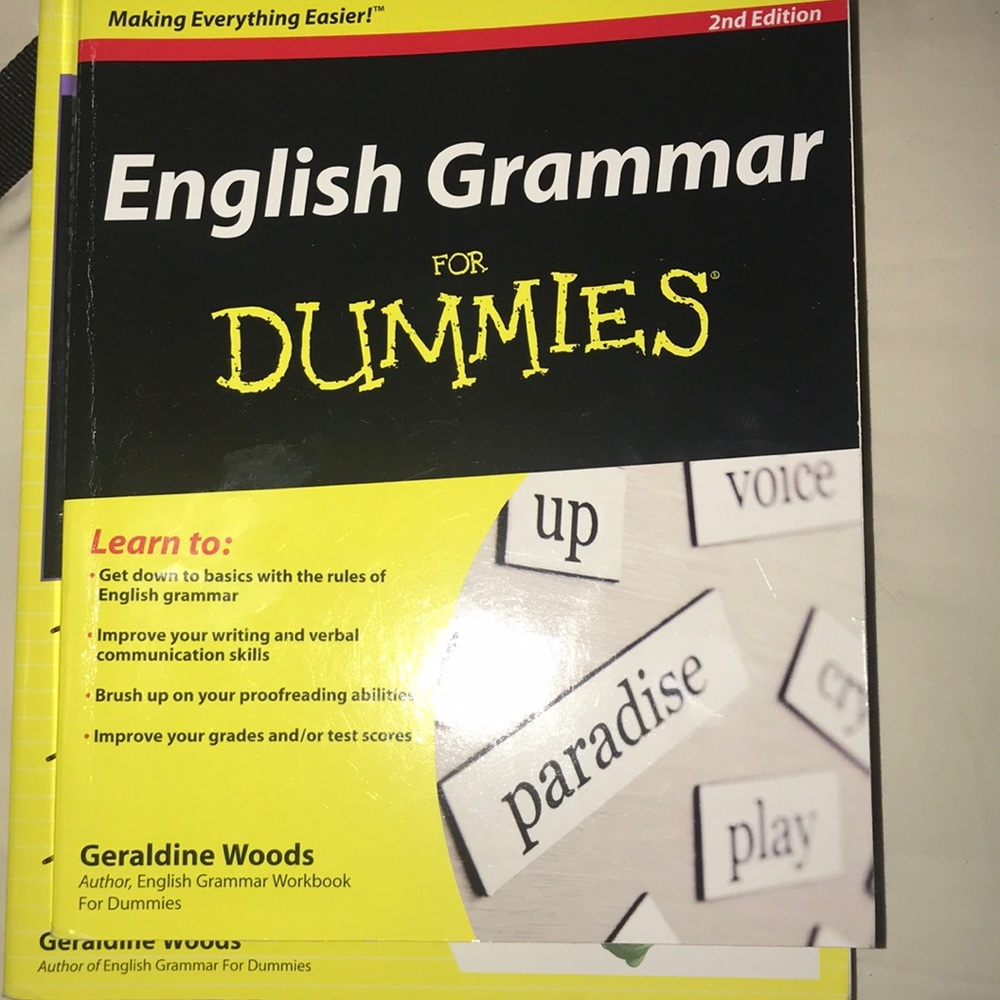 ENGLISH BOOK/ WORKBOOK for dummies! BRAND NEW!!
